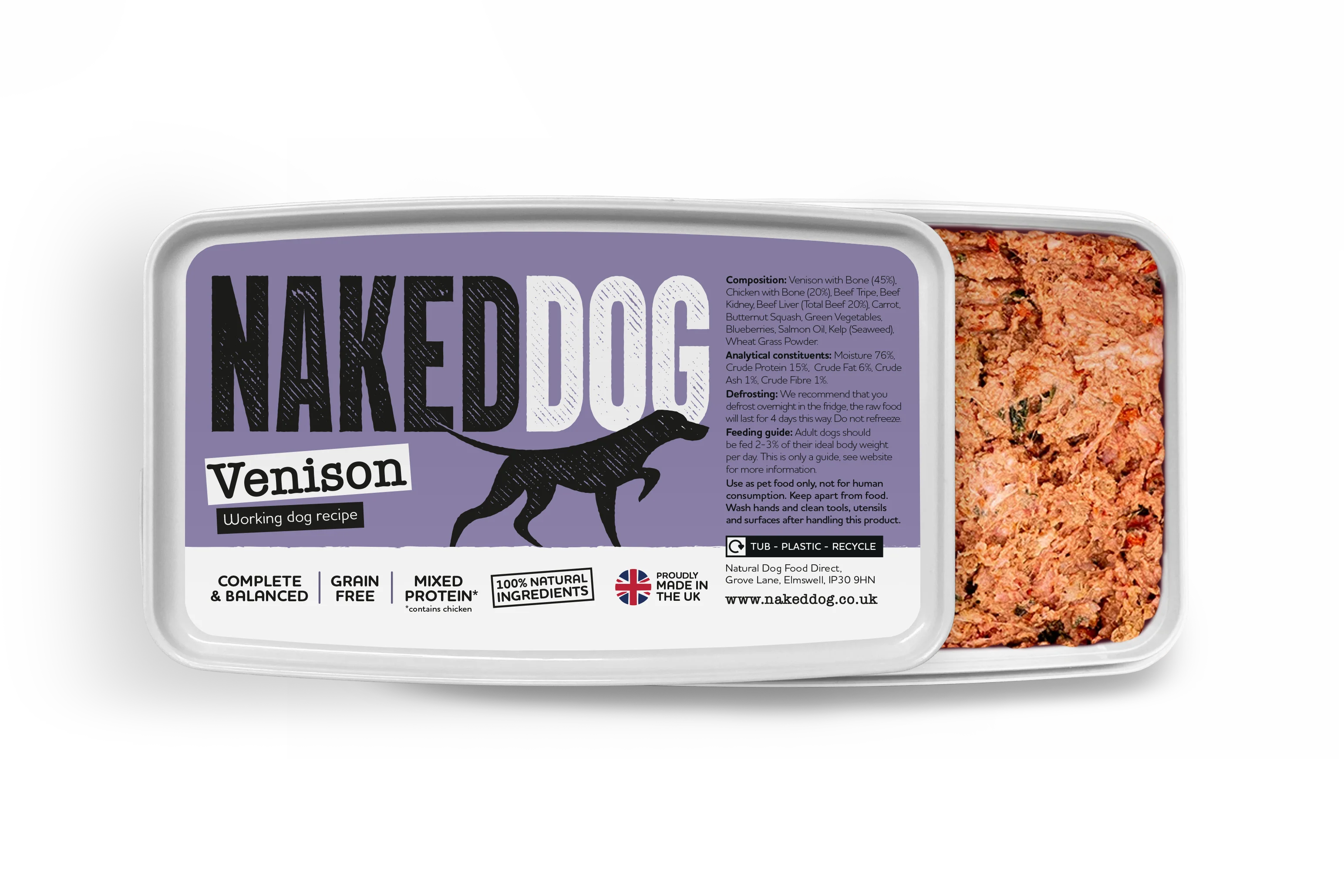 NAKEDDOG Original Venison 500g
