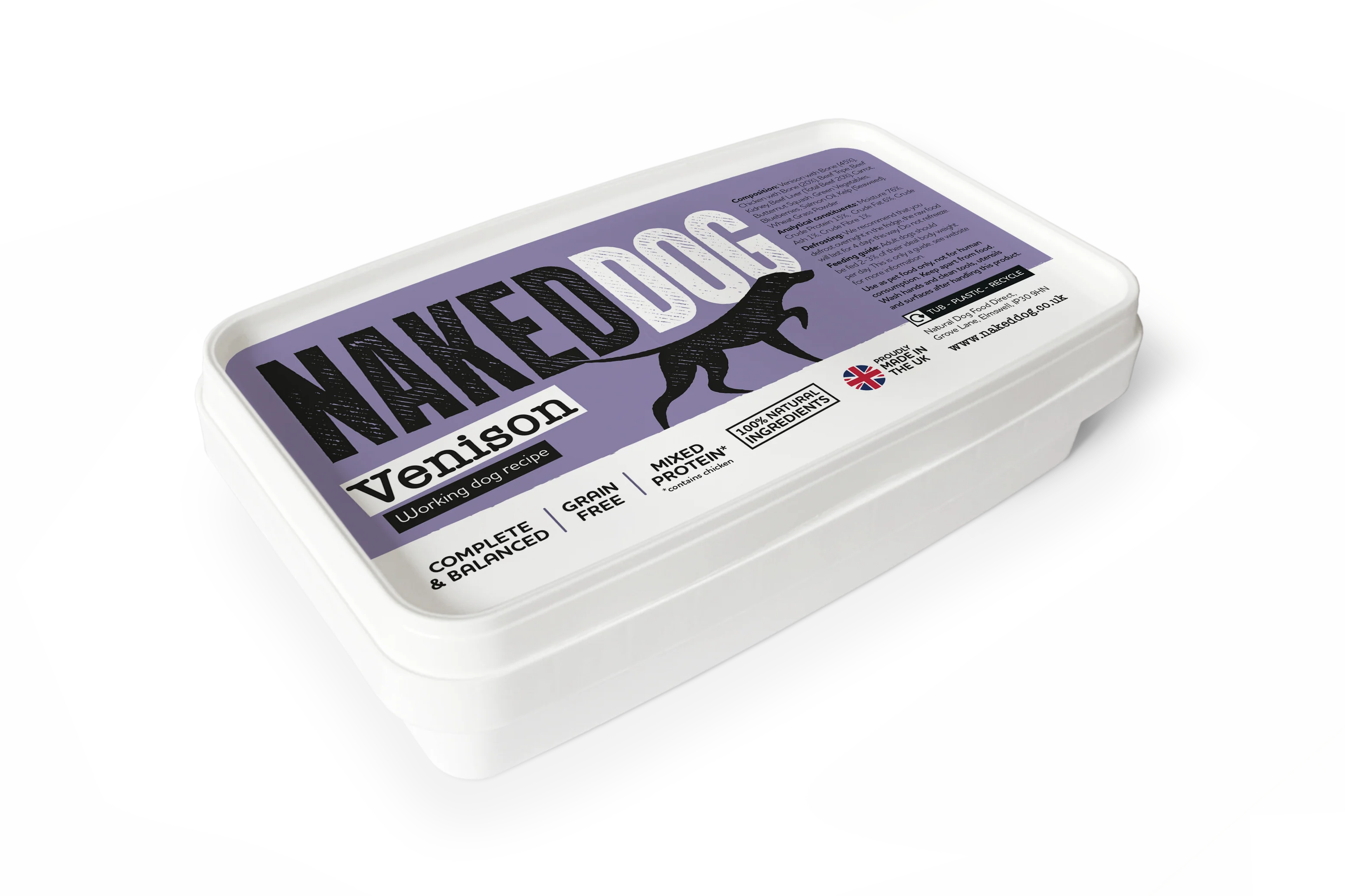 NAKEDDOG Original Venison 500g - Image 2