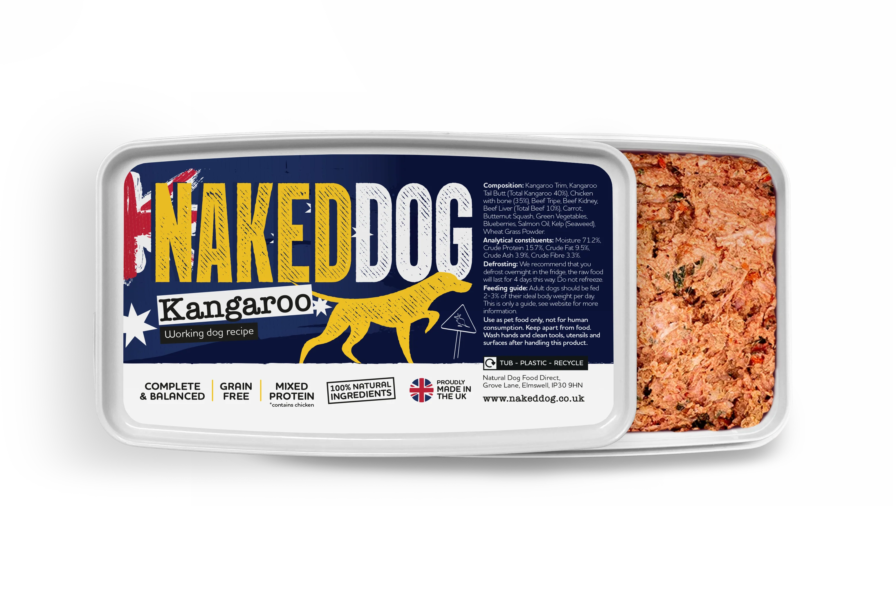 NAKEDDOG Original Kangaroo 500g