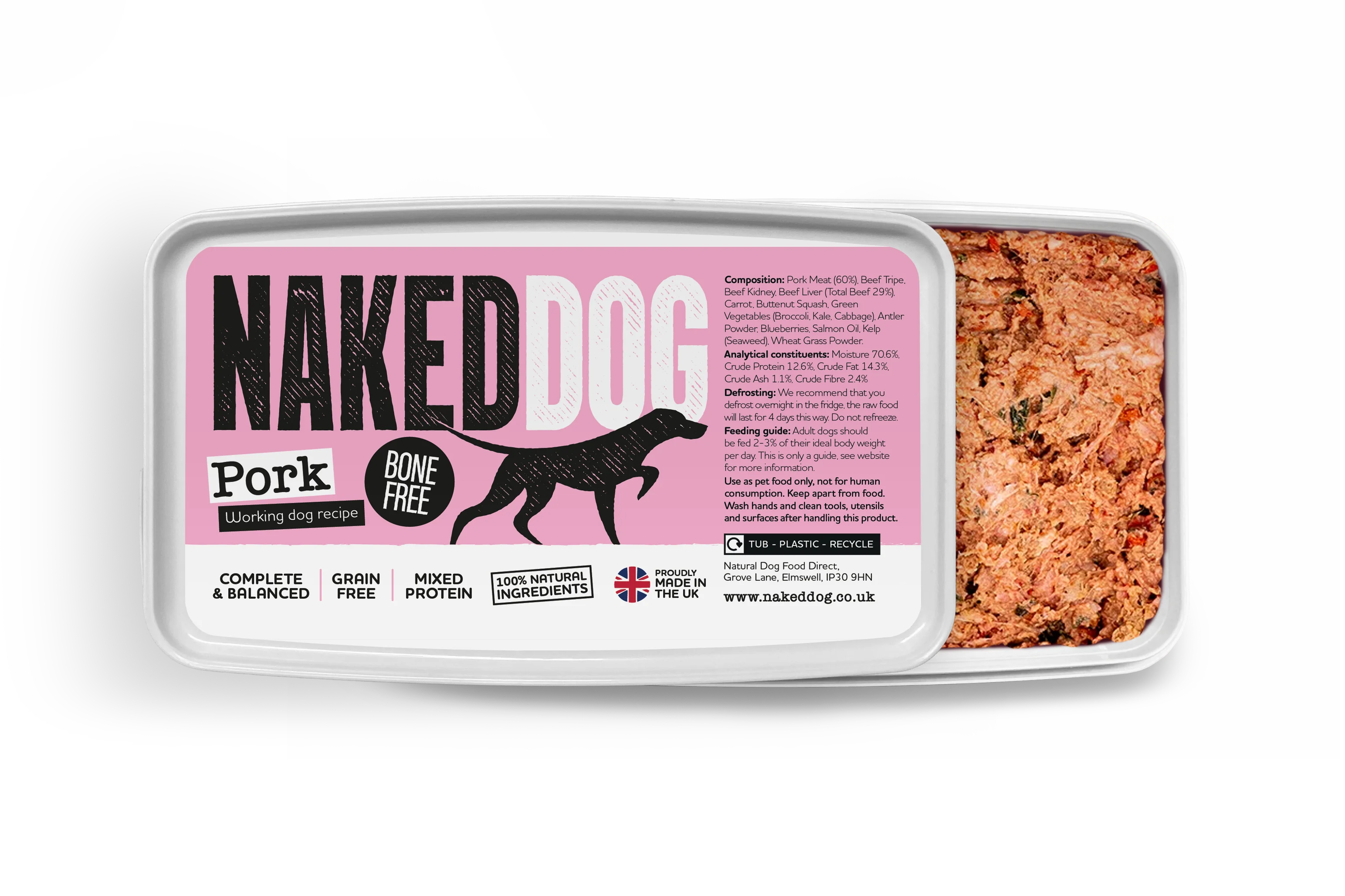 NAKEDDOG Original Pork 500g (Bone Free)