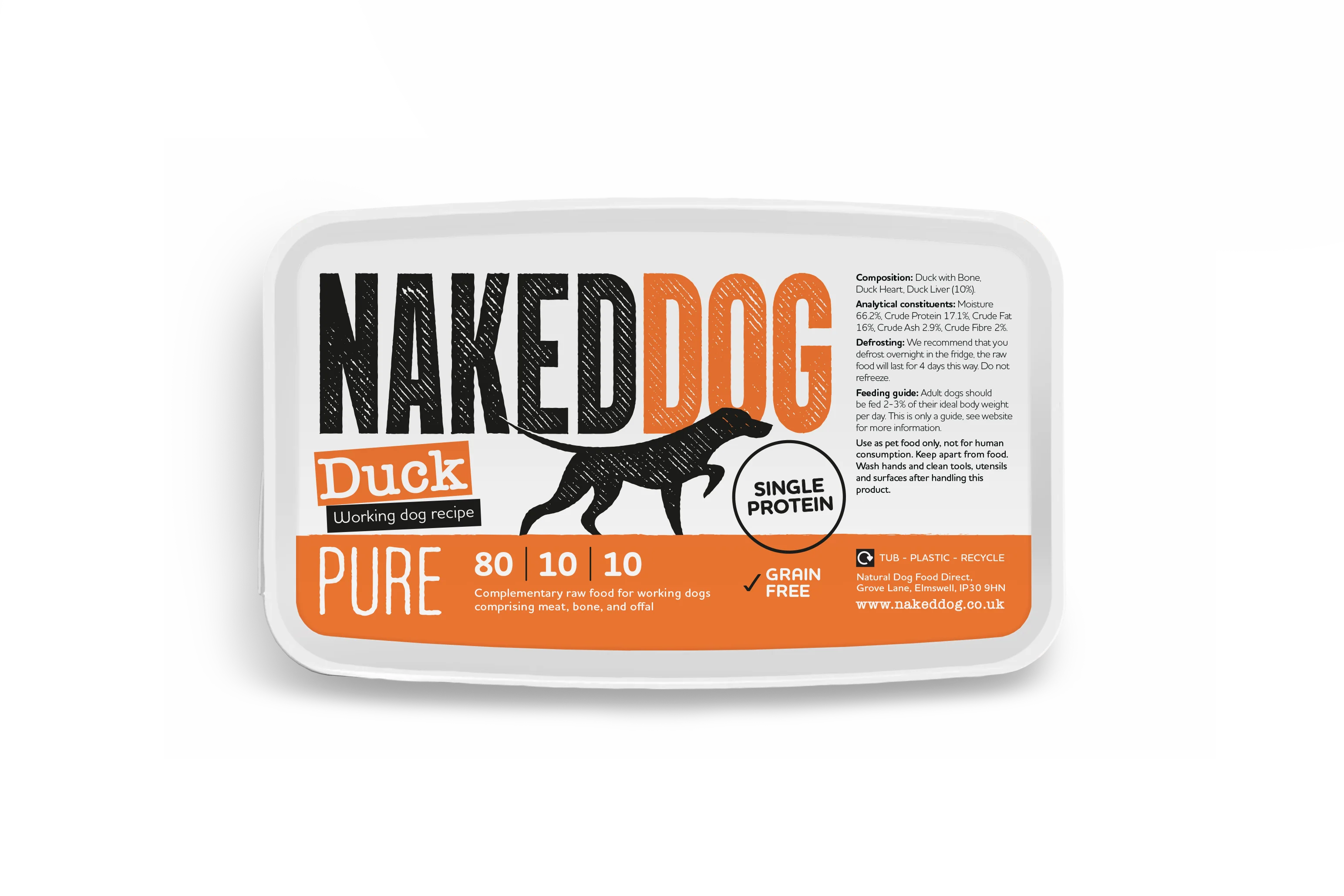 NAKEDDOG PURE 80/10/10 Duck 500g - Image 3