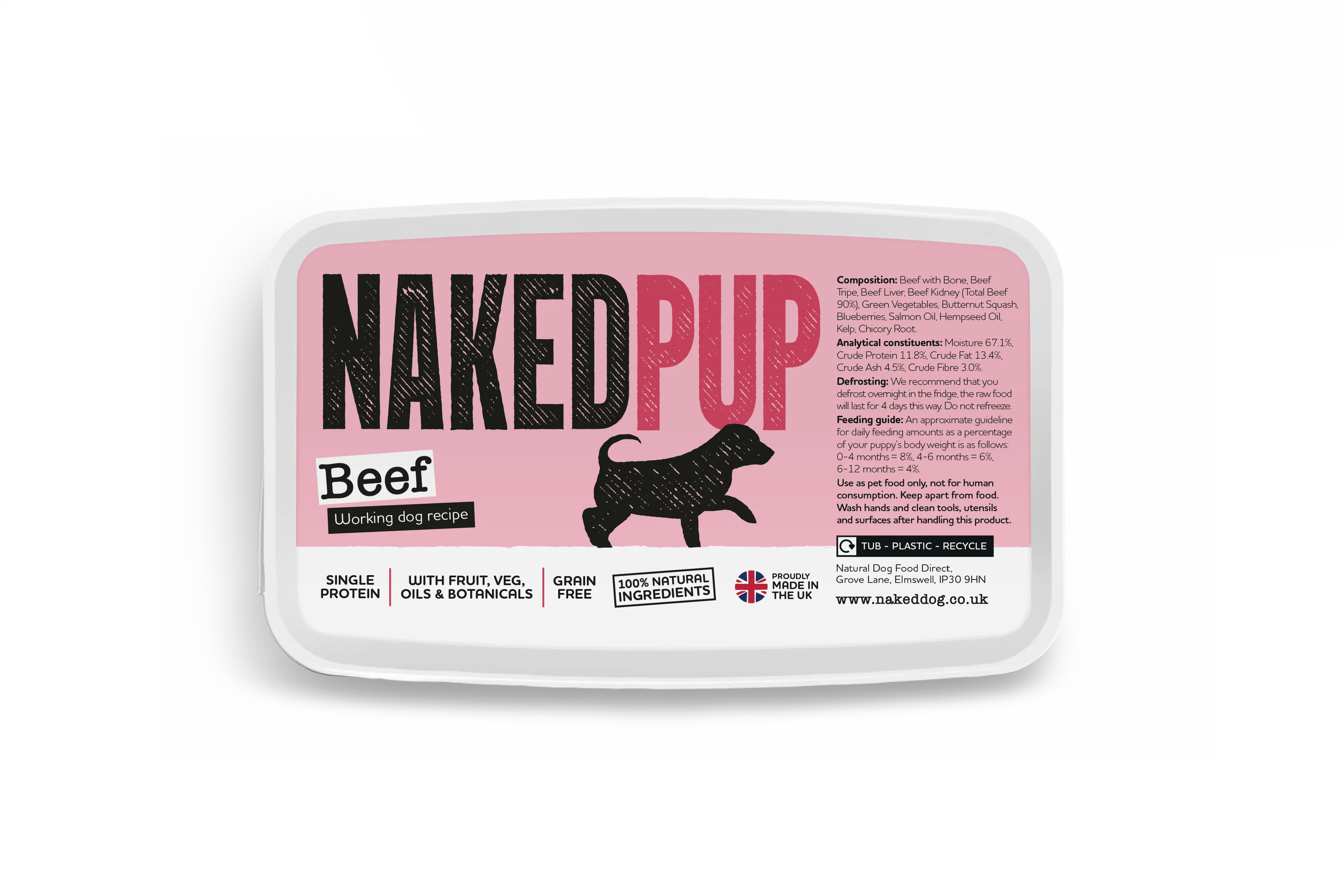 NAKEDDOG Puppy Beef 500g - Image 3