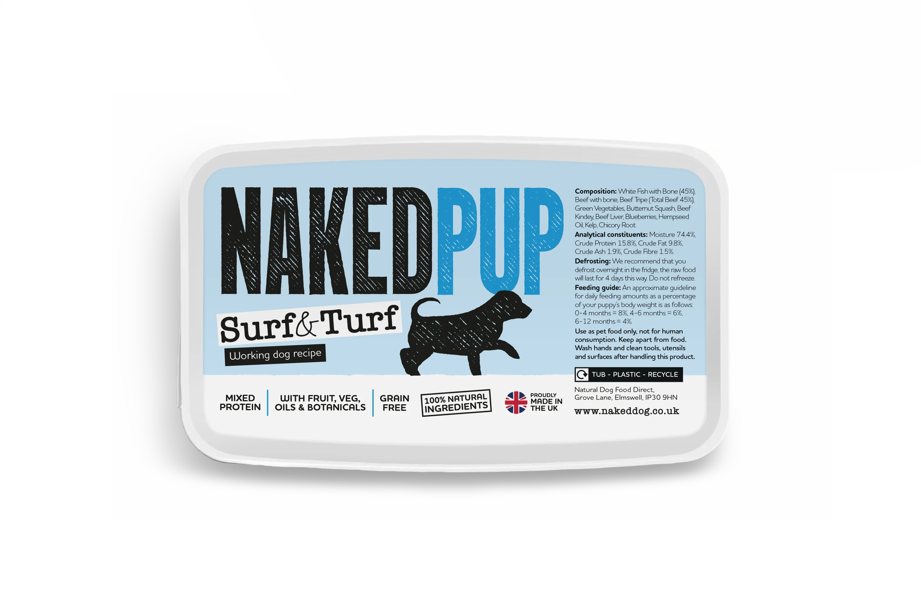 NAKEDDOG Puppy Surf & Turf 500g - Image 3