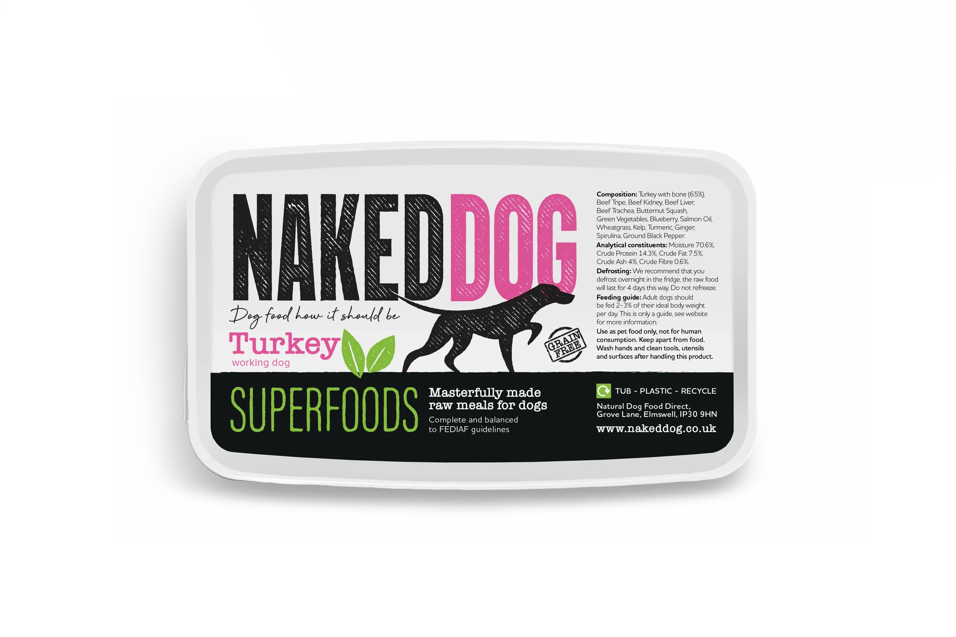 NAKEDDOG Superfoods Turkey 500g - Image 4